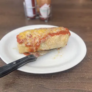 The Big Breakfast Burrito - Wet, but I did not ask for that and it is not on the menu.