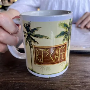 Mug of Lavazza coffee