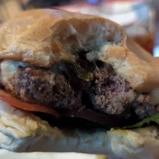 Chorizo &amp; Beef Burgers are thick and full your tummy &amp; bun!