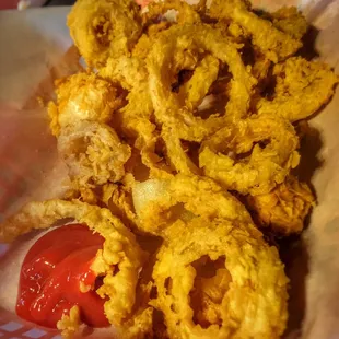 Hand battered onion rings