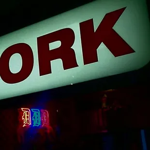 a pork sign