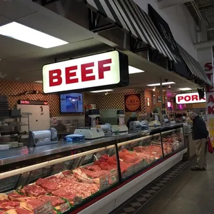 a display of meat