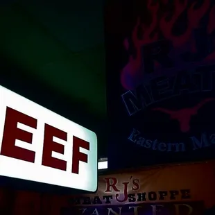 a neon sign