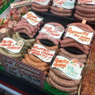 Homemade Craft Sausages !! Made fresh everyday !! 20 flavors in rotation !!