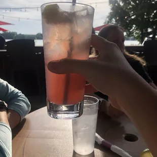 Lemonade mixed drink