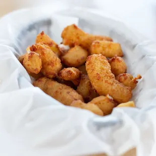 a basket of fried tater tots