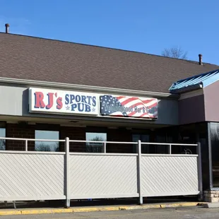 the front of the restaurant