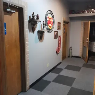 the entrance to the restaurant
