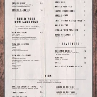 the menu