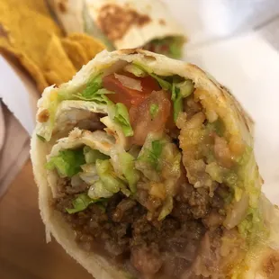 Ground beef RJ's burrito