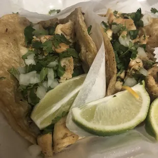 a close up of a tortilla