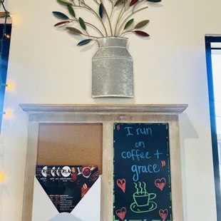 "I run on grace + grace"  Loving this place