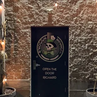 the entrance to the brewery