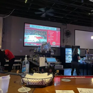 people sitting at the bar