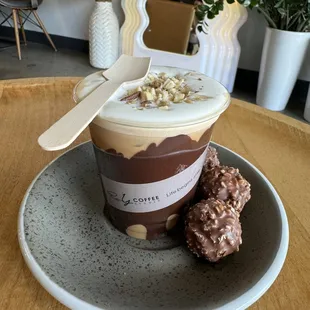 Cracking ferrero latte