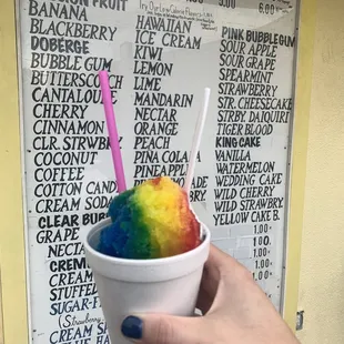 Rainbow snowball