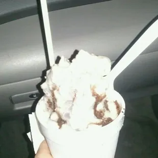 Small Choc snoball with condensed milk