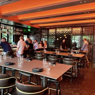 The bar area.