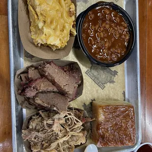 To me platter brisket pulled pork