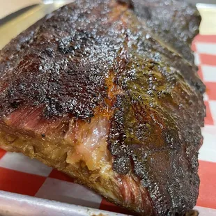 1/2 rack of smoked ribs