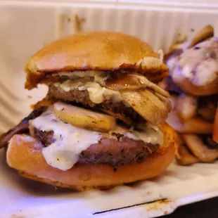 Mushroom swiss (with meat)