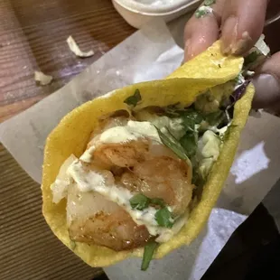 Garlic Shrimp taco