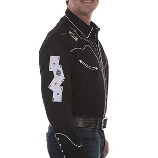 Embroidered Western Shirt available at roadkill13.com
