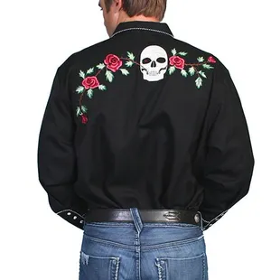 Embroidered Western Shirt available at roadkill13.com