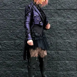 Brocade coat available at roadkill13.com