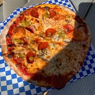 Not the best photo - but the pizza was delicious.