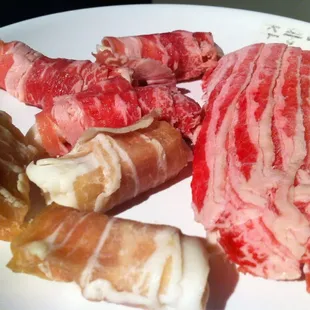 Pork Belly Rice Cake Roll, Road to Seoul Beef Rice Cake Roll, and Road to Seoul Beef