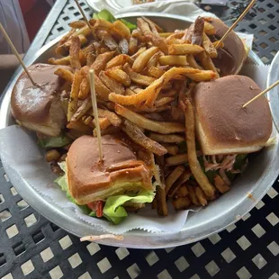 Mini brisket sliders