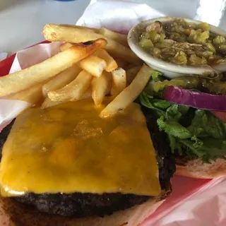 Green Chili Cheeseburger