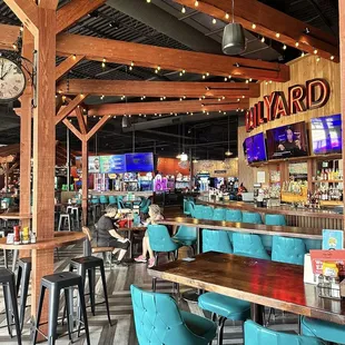 The arcade that's connected to the theater.