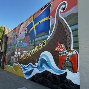 Beautiful mural outside