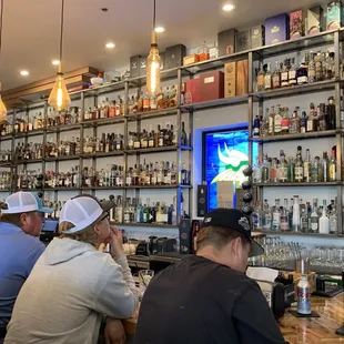 Bar with nice whiskey selections
