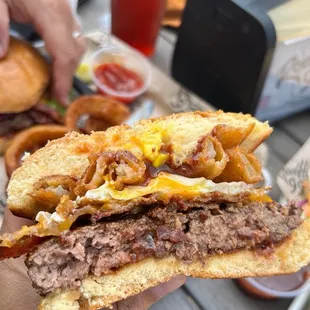 Add the fried egg and some grilled jalapeño = perfect combo!