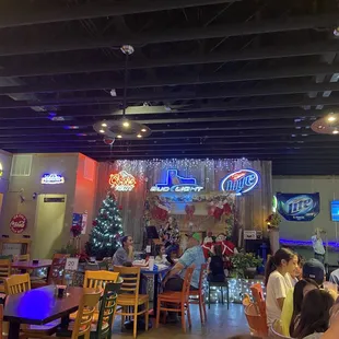 the interior of the restaurant