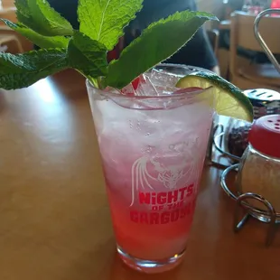 Cherry limeade vodka &amp; sausage, pepperoni, mushroom  pizza