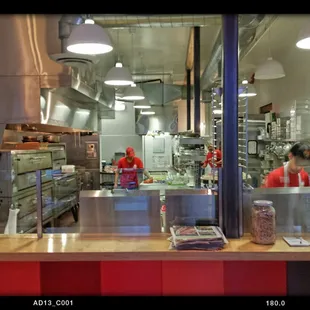 The kitchen was buzzing with activity on a Sunday evening