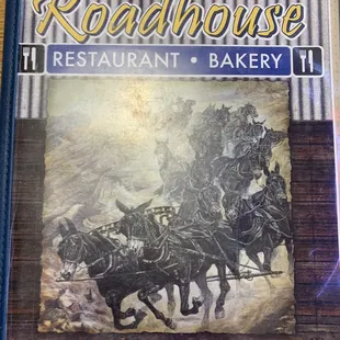 Menu cover