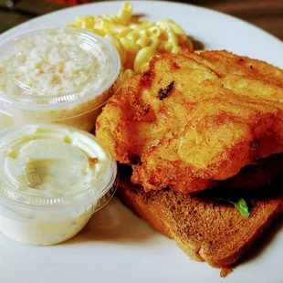 Homemade Beer Batter Fish Sandwich