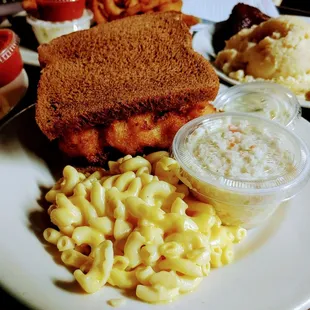 Home Made Mac and Slaw available!