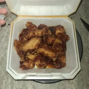 The wings I ordered that was supposed to be two sauces and mixed together ruining each.