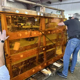 Amber-colored window film