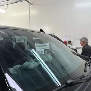 Fresh ceramic 70% VLT windshield tint