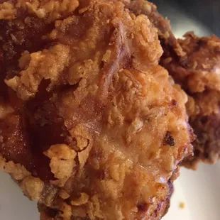 fried chicken on a white plate