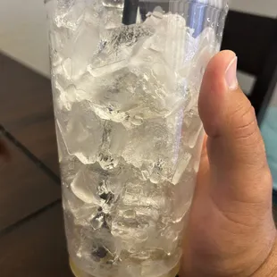 All ice barely any drink