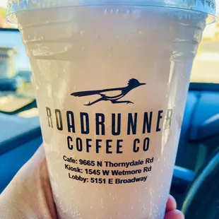 Coconut Lavender Fusion with a dash of oat milk