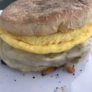 Turkey sausage sandwich